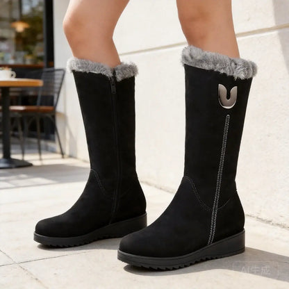 🔥💥【35–41】Modni zimski škornji s toplo podlogo – elegantni in topli