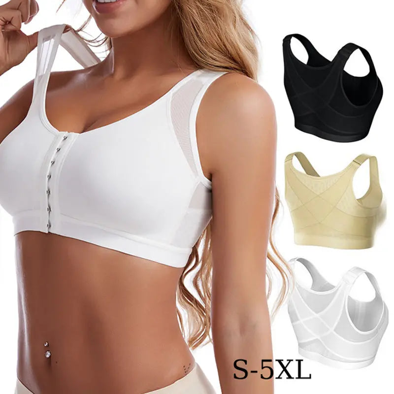 🥰【3 τεμάχια】👙【40-120 κιλά】Σουτιέν πλήρους κάλυψης με στήριξη