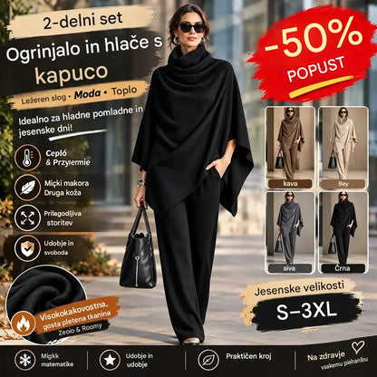 ❄️✨ Ženski komplet iz umetnega semiša — Topel, eleganten in preprost; popoln za zimske stajlinge 💃🧥