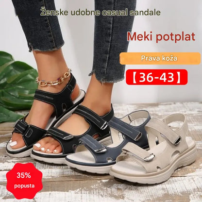 👡【Velikosti 36-43】Novi ženski sandali za prosti čas iz leta 2026, dizajn za večje velikosti, športni slog, udobni sandali z odprtimi prsti