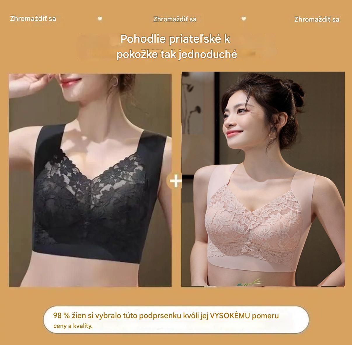 ✨💓【Kupite enega, enega dobite brezplačno】【40–100 kg】Nov push-up modrček brez kosti, proti povešanju