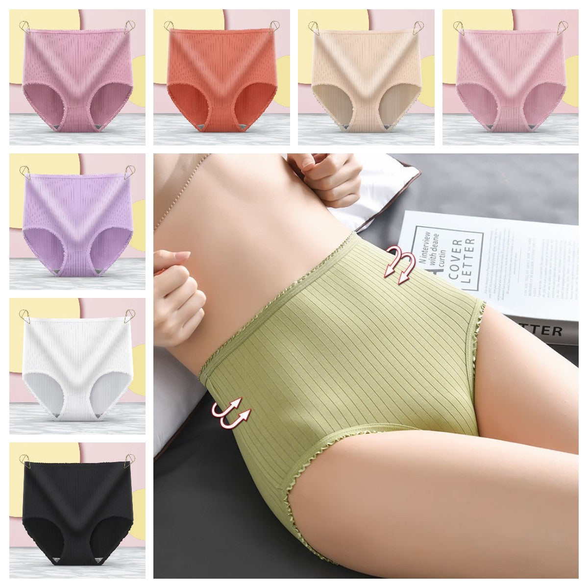 🔥【Kupite 4, dobijte 4 gratis】💖 (8 komada) Vodootporno antibakterijsko donje rublje visokog struka