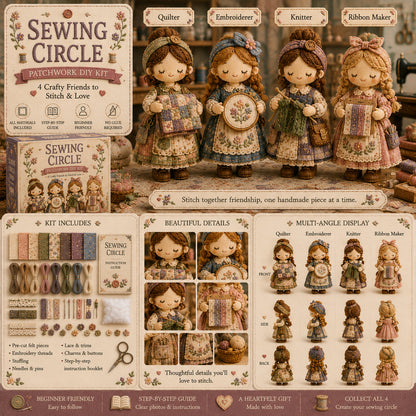 🎁Último día: ¡Disfruta de un 49% de descuento! 🧵 Kit de patchwork para armar en miniatura de la serie Mundo en miniatura.
