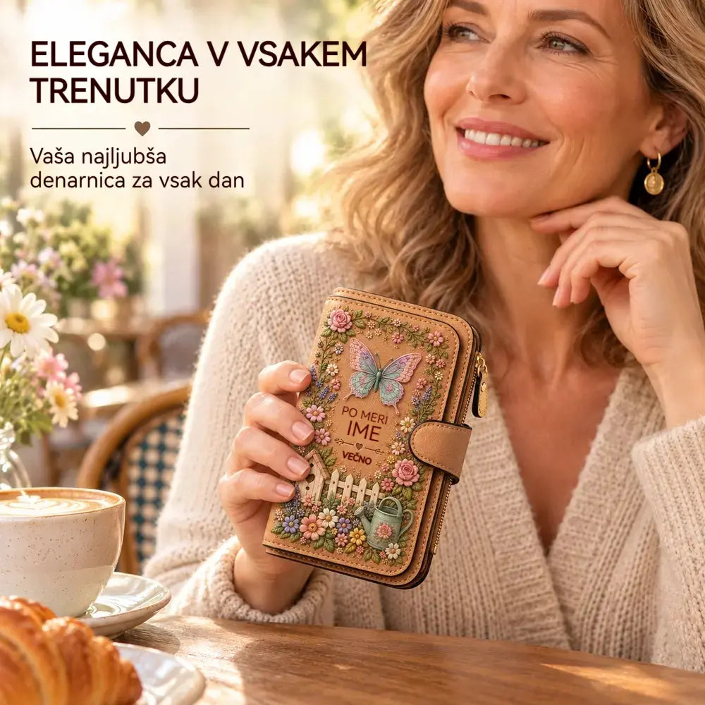 💰💰Personalizirana denarnica z reliefnim vzorcem vrta
