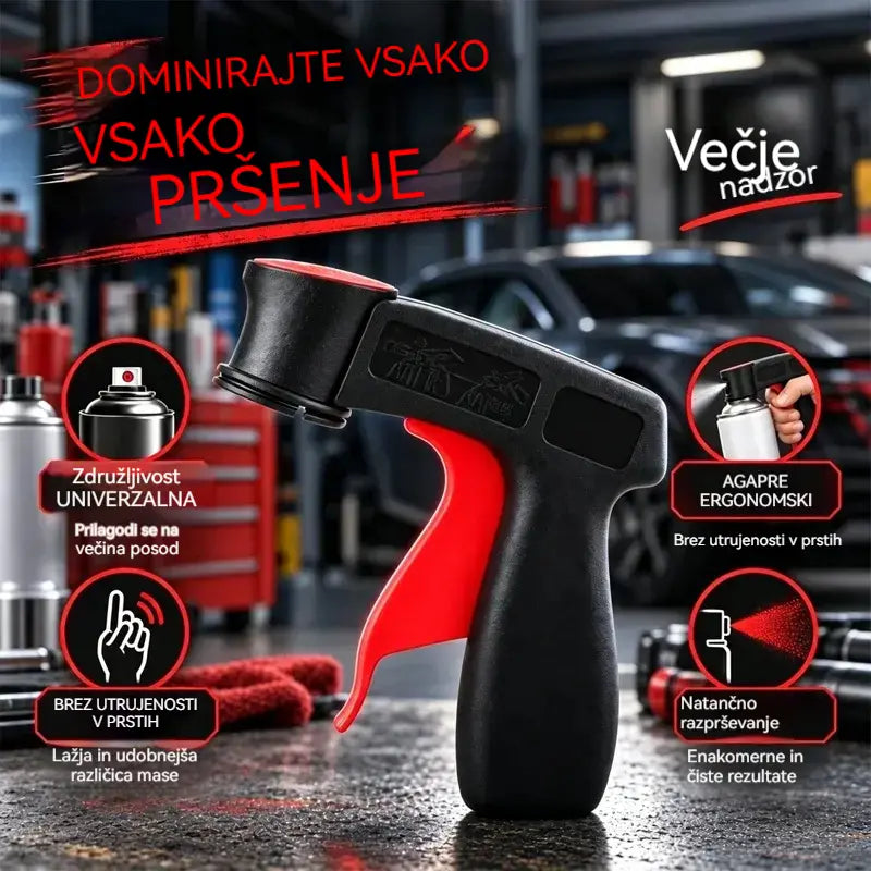 🔥Kupi 1, drugega dobiš brezplačno🔥🎨🔧 Dodatni ročaj za razpršilne barve | Ergonomski oprijem za barvanje avtomobilov, sten in domače mojstrenje