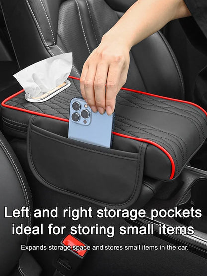 👏🚗 Večnamenska usnjena škatla za naslon za roke tri v enem