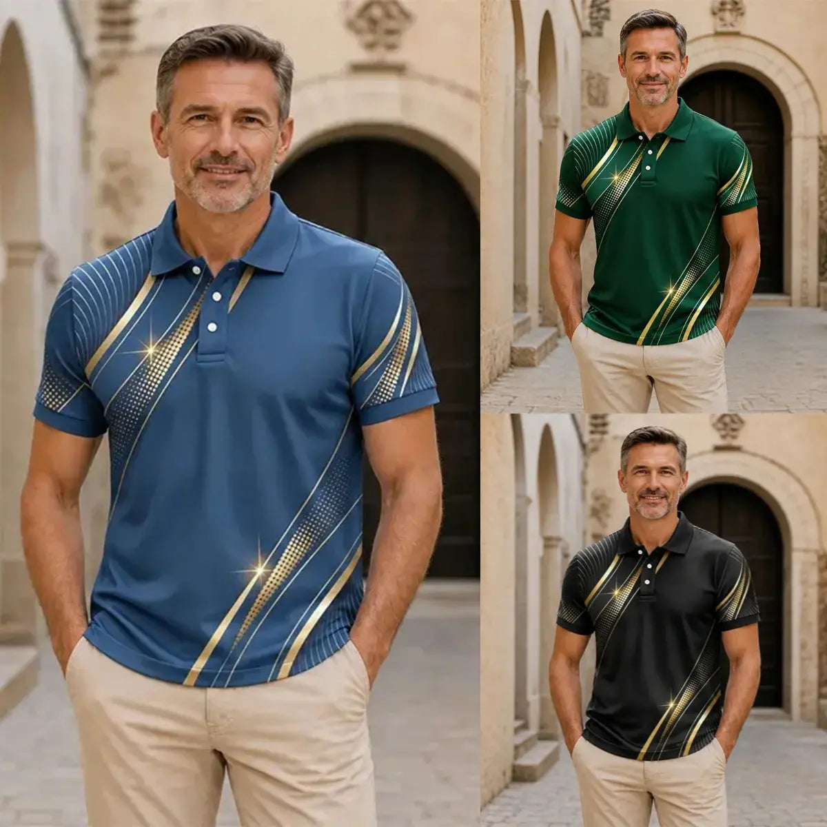 👕⭐【S-3XL】Nové trendy pánské polo tričko s krátkým rukávem z roku 2026
