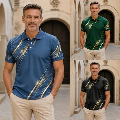 👕⭐【S-3XL】Nové trendy pánské polo tričko s krátkým rukávem z roku 2026