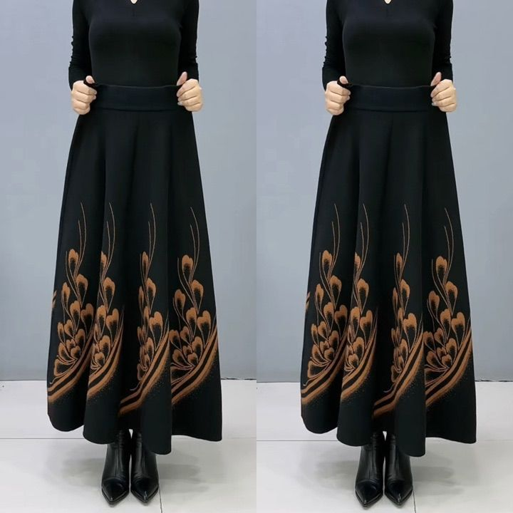 👗【S-3XL】Debelo volneno krilo za jesen in zimo, modno in vsestransko