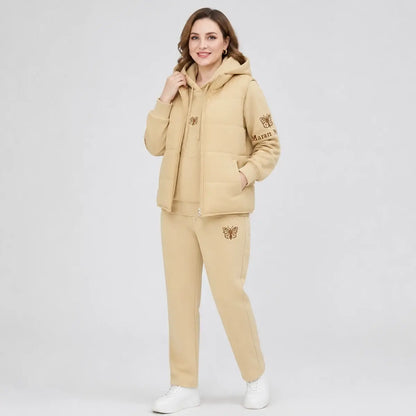 😊【M-4XL】💟💞Nový třídílný ležérní set (vesta + top + kalhoty) – Kolekce 2026