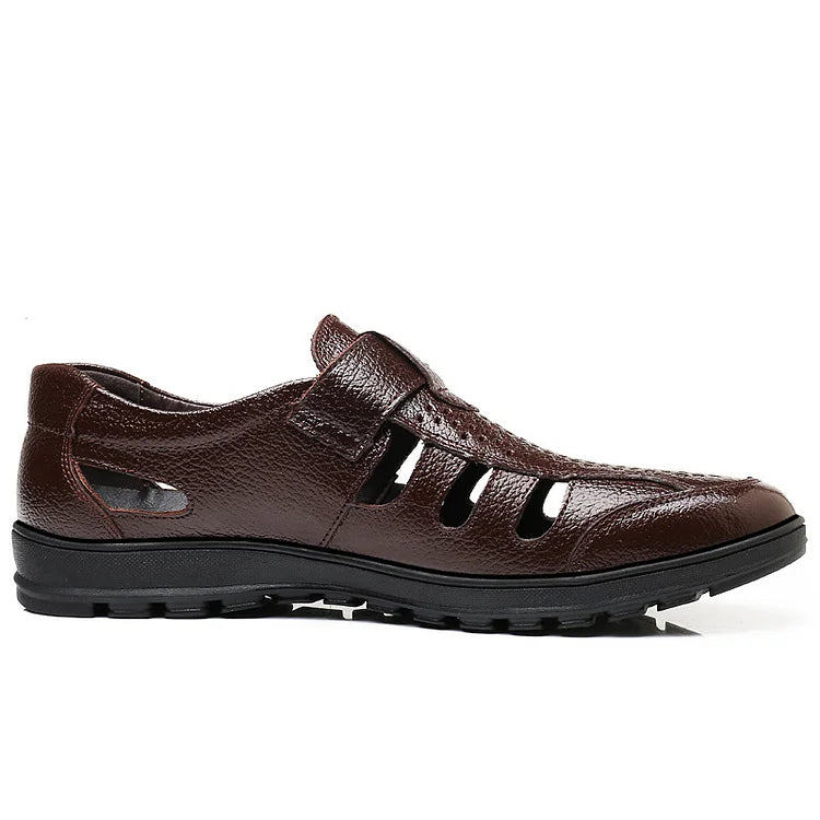 【39-44】🔥2026 Sandalias de cuero transpirables para hombre de verano