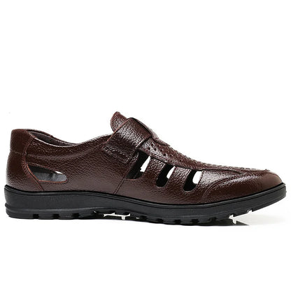【39-44】🔥2026 Sandalias de cuero transpirables para hombre de verano