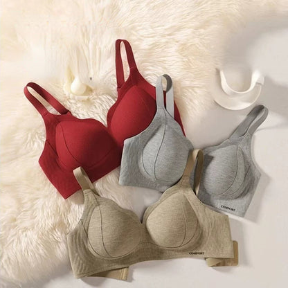 ✨💓【4-delni komplet】【40-100 kg】Nov topel modrček proti povešanju in push-up