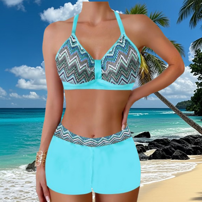 🏖️👙🌴【S-5XL】Komplet kopalk s potiskom za počitnice na plaži 2025