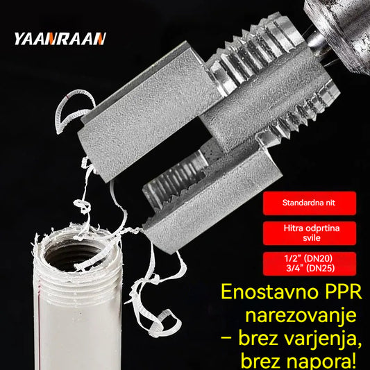 🔩 Enostavno PPR narezovanje – brez varjenja, brez napora! 【Set 2 kosa – za cevi 1/2” (DN20) in 3/4” (DN25)】