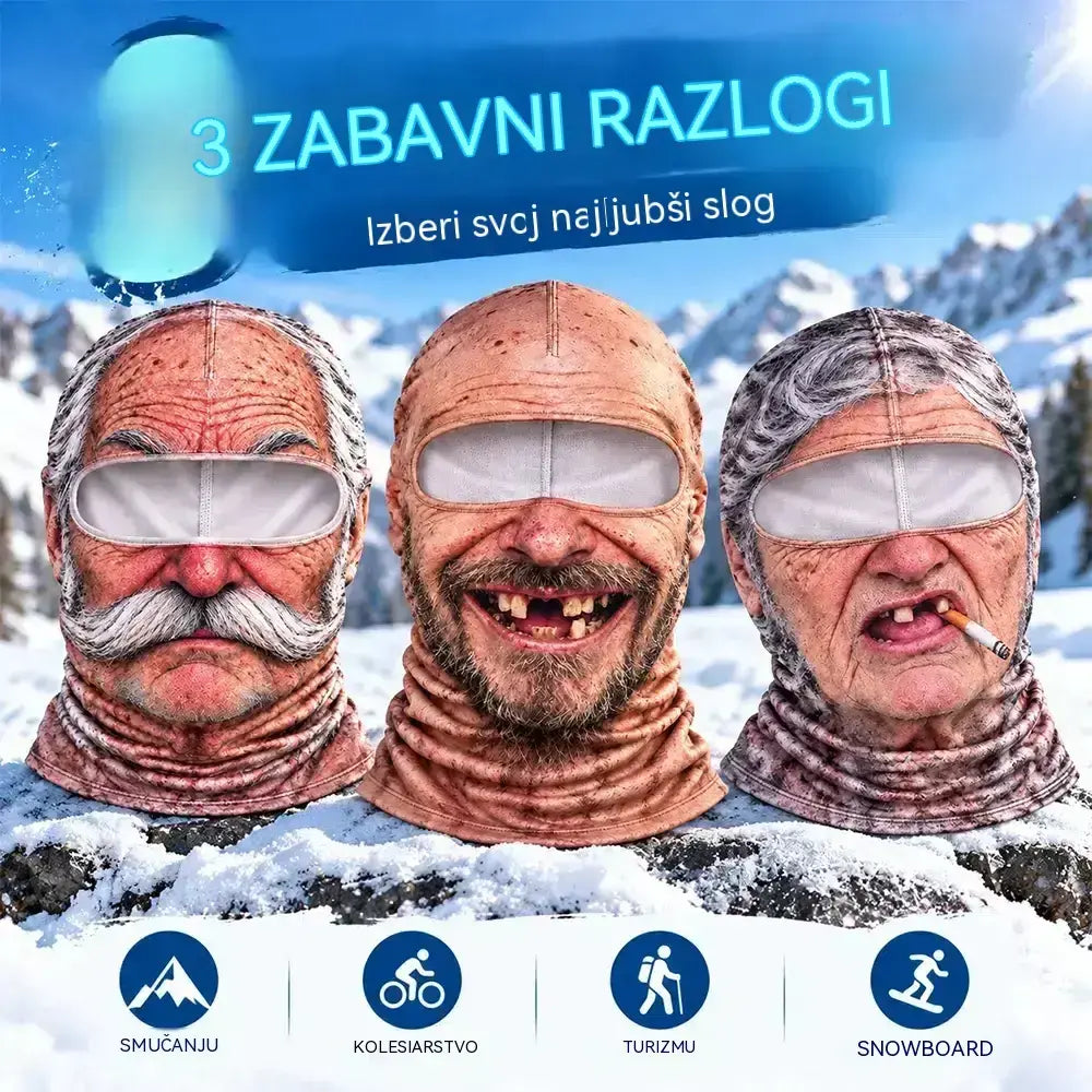 😎Zabavna 3D topla maska za obraz za zimske športe na prostem