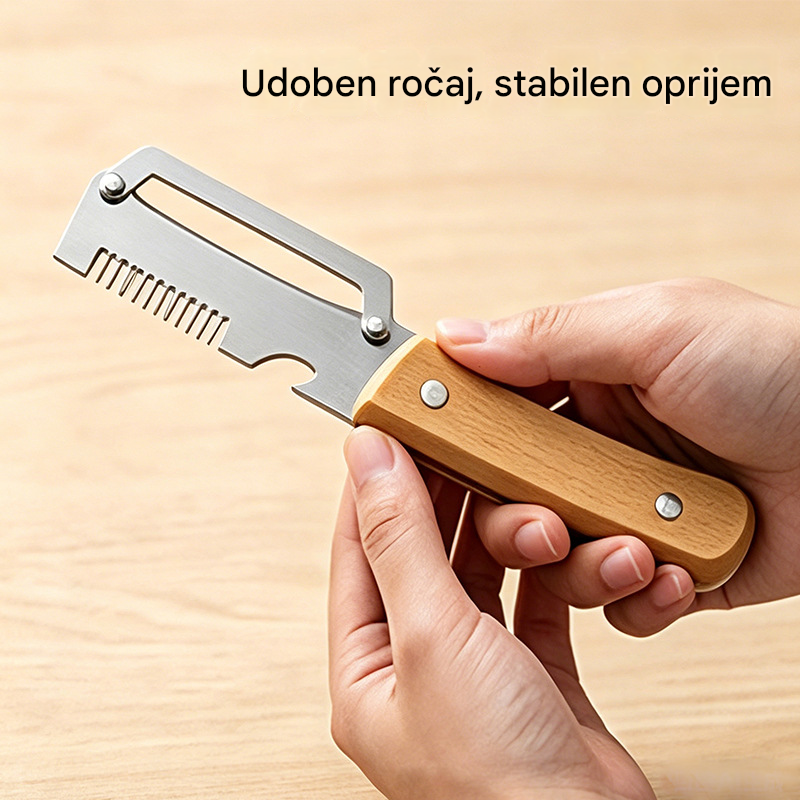 ✅Kupite 1, dobite 1 gratis🧅🔪 Večnamenski kuhinjski lupilec 3 v 1: lupi, reže in odpira steklenice! 🔥