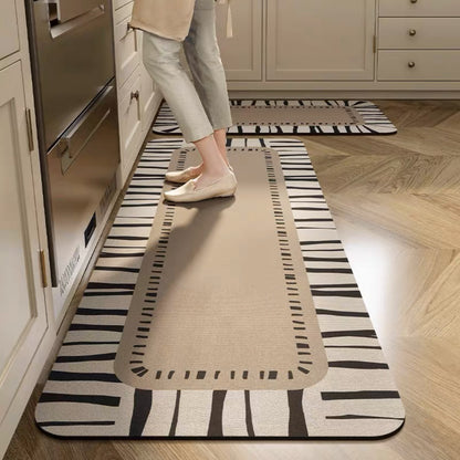 💥💥【se venden como pan caliente】【40*60+40*120cm】Alfombras de cocina y baño antideslizantes y muy absorbentes 4214548