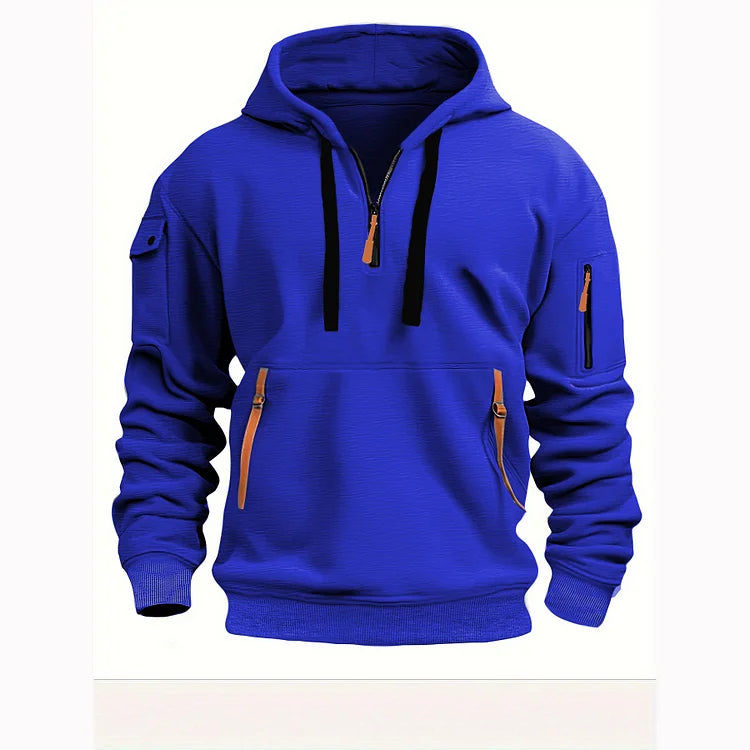 👕Novo za jesen/zimo 【S-5XL】 Moška srajca/pulover s kapuco in zadrgo ter številnimi žepi – Brezplačna dostava