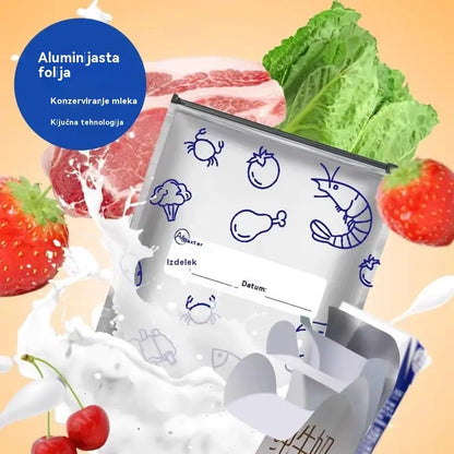 Skupaj 30 antibakterijskih vrečk iz aluminijaste folije, izjemno enostavnih za uporabo, za ohranjanje svežine.