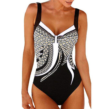 【S-3XL】Nove enodelne kopalke z vintage vzorcem 2026 Nove enodelne kopalke z vintage tiskom