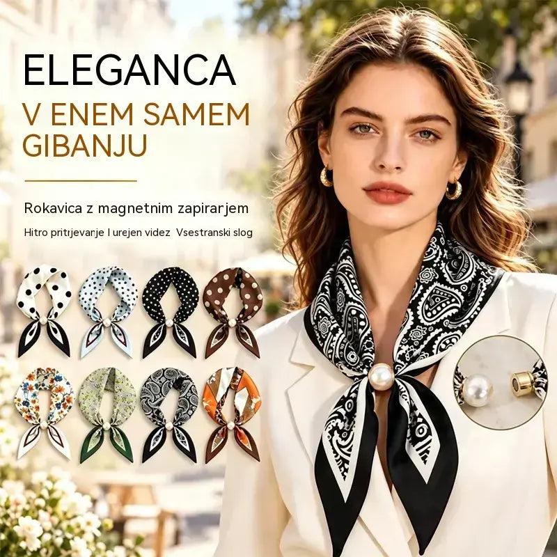 ✨ Komplet 4 ozkih svilenih rutic – eleganca in prefinjenost za pomlad in poletje! Kakovosten material, vsestranska uporaba – idealne za okoli vratu, v laseh ali na torbici!