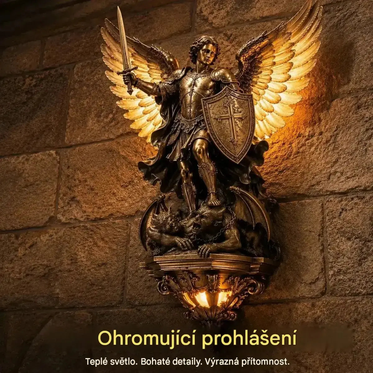 🕊️Nástěnné dekorativní světlo ve tvaru anděla strážného pro příjemnou atmosféru ✨