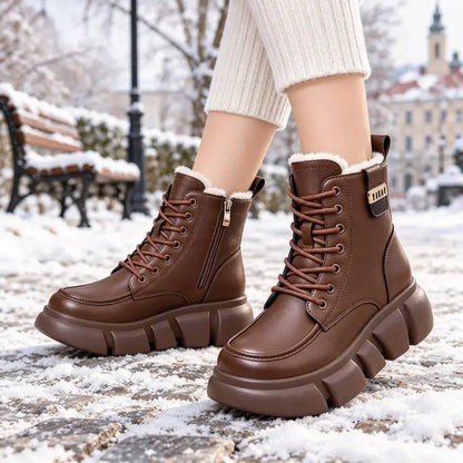 👢【35~40】Ženski škornji iz mehkega pravega usnja in volne