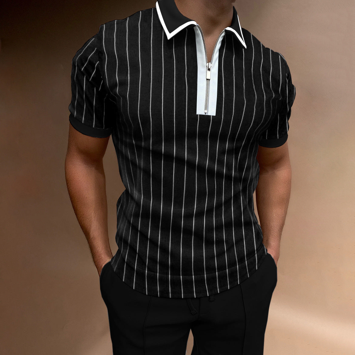 【S-3XL】🔥Nova modna moška polo majica v barvnem ujemanju