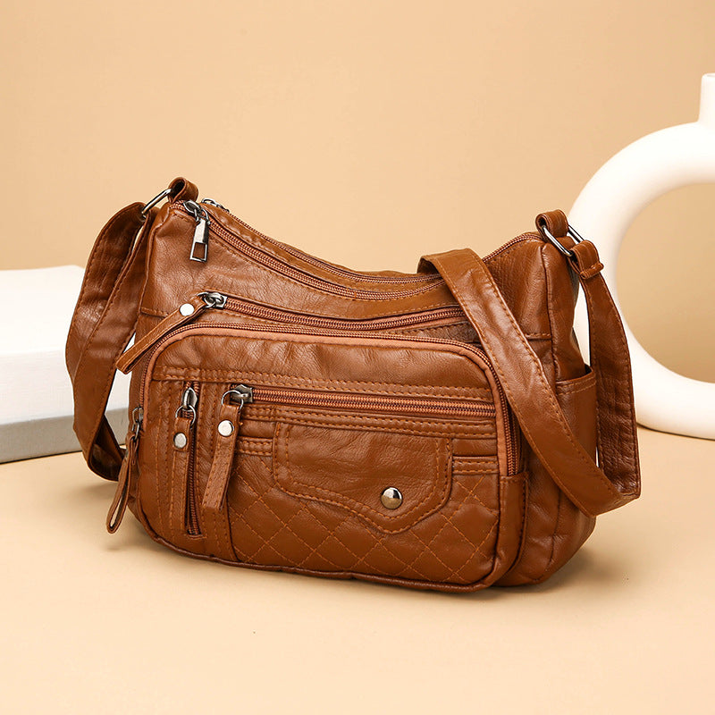 💥👜2025 új, nagy kapacitású puha bőr válltáska/crossbody táska