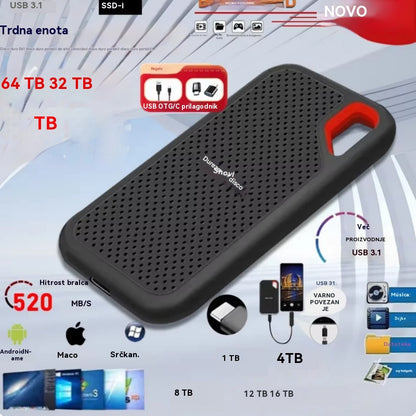 💥【32TB】Visokohitrostni prenosni trdi disk z veliko kapaciteto-L