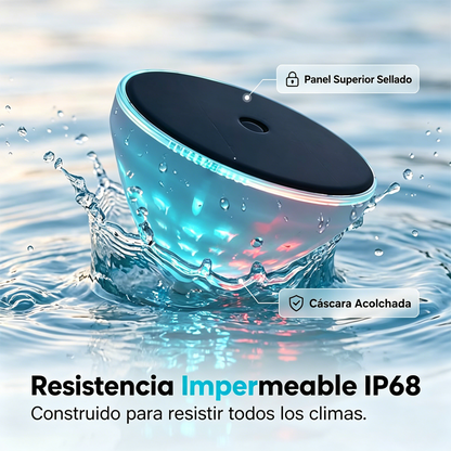 ☀️🐠 Lámpara solar flotante para piscina con proyección de peces💡💦4296303