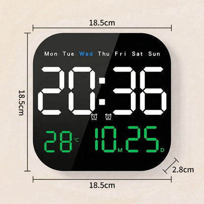 🕰️🛏️Digitalna ura za dom/pisarno z dvojno uporabo: Nežno vas zbudi, poslovite se od nadležnih alarmov! Nastavljiva svetlost, tiho delovanje ponoči. Prikazuje tudi temperaturo. Zanesljiv spremljevalec za vaše vsakdanje življenje. 🌙