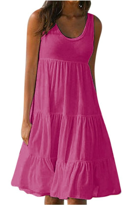 👗 [S-5XL] Preprosta udobna obleka.