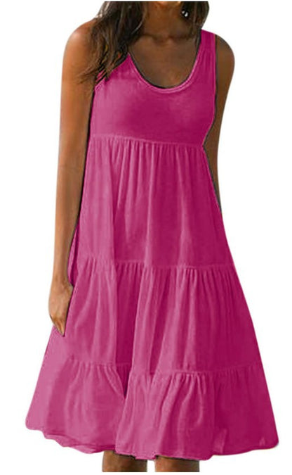 👗 [S-5XL] Preprosta udobna obleka.