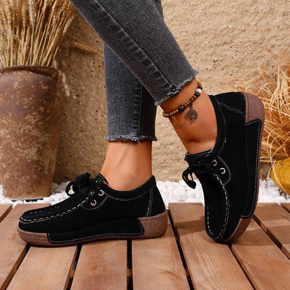 💖【Velikosti 36-43】Ženski čevlji s platformo in okroglim prstom - udobni in elegantni 4256861
