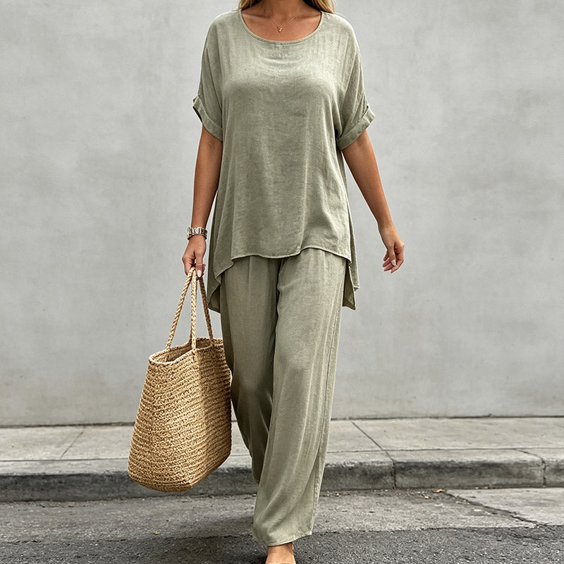 💃💃【S-5XL】 Ženski plus size casual komplet 2026 【Top + hlače】