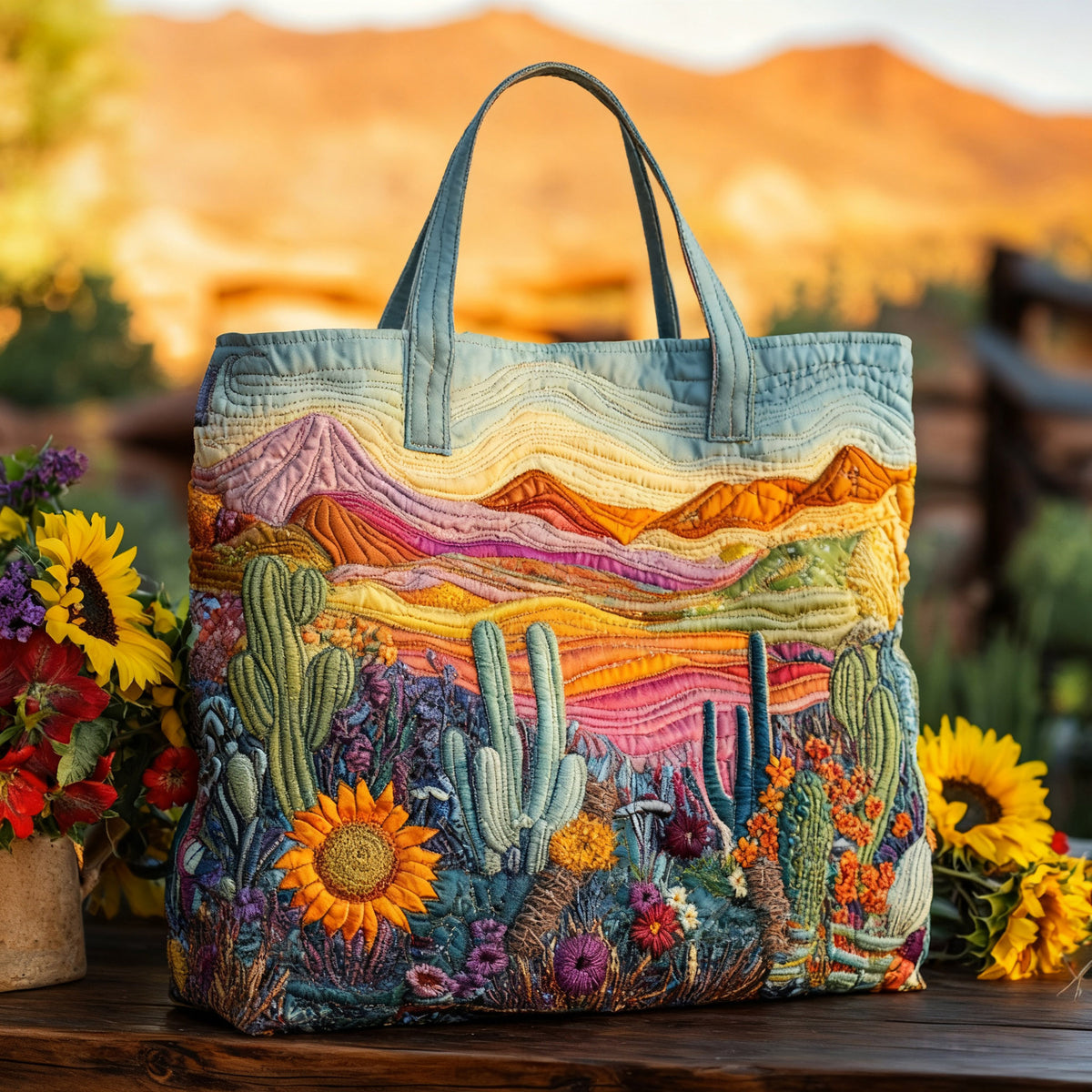 🔥👜✨【Plačilo ob dostavi】(33 cm širine, 40 cm višine)Torba s cvetličnim vzorcem po meri
