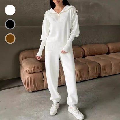 💖 Nov jesensko/zimski ženski športni kombinezon. 【Pleča s kapuco + hlače】