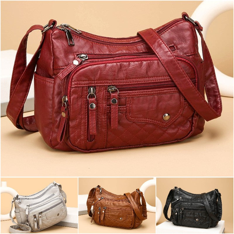 💥👜2025 Nová veľkokapacitná mäkká kožená taška cez rameno/prekrížené telo