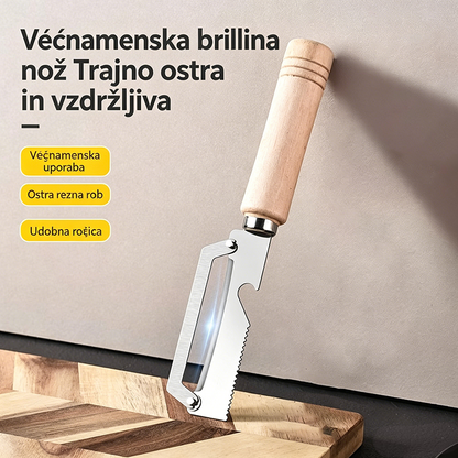 ✅Kupite enega in dobite enega brezplačno (2 artikla) 🧅🔪 Večnamenski kuhinjski lupilec: Lupite, sekljajte zelenjavo, odpirajte steklenice! 🔥