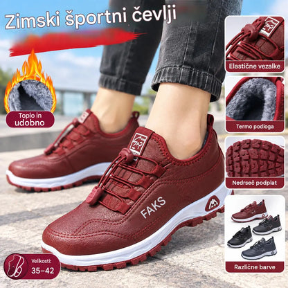 【35-41】Ženski ročno izdelani čevlji iz pravega usnja, žameta in bombaža, novi zimski slog