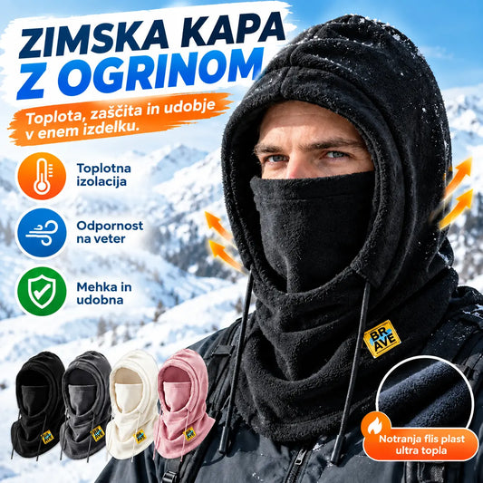 ⭐❄️ Popolnoma termo kapa s flis podlogo, ki vas greje do -20 stopinj Celzija. ⛷️ Idealna za smučanje, motoristiko in aktivnosti na prostem.
