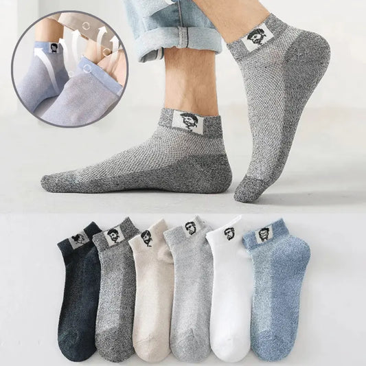 🔥🧦【10 párů】 (35-42) Prodyšné letní deodorantní ponožky pro muže.