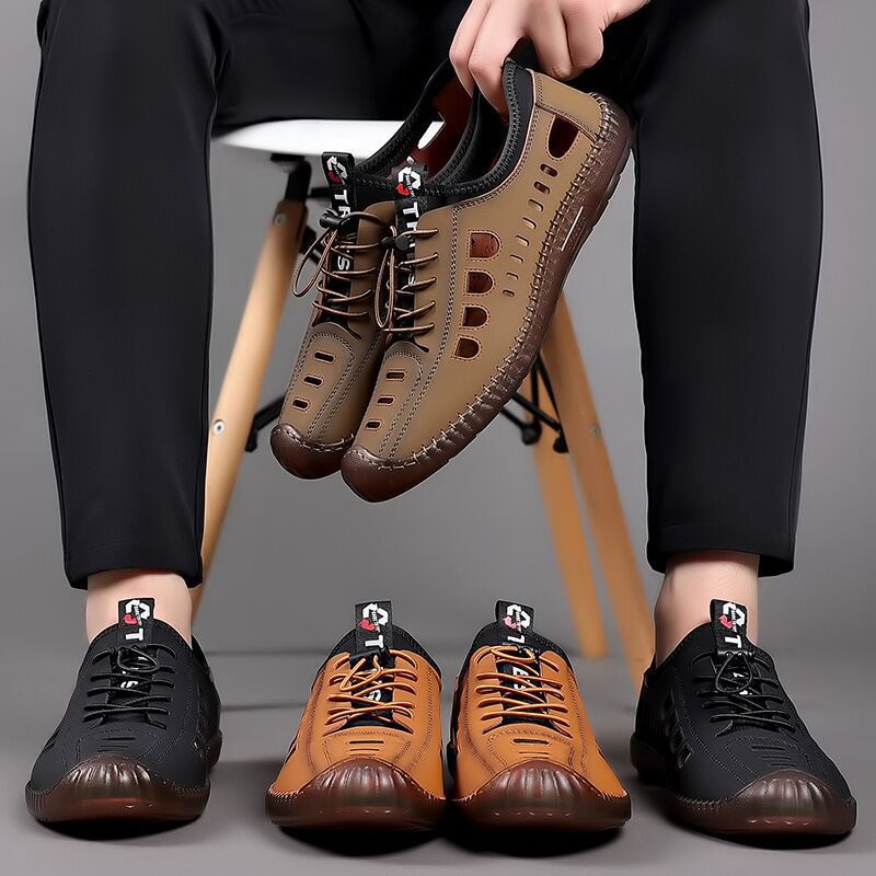 2026 nuevo verano transpirable fondo hueco suave zapatos casuales de los hombres_4280530