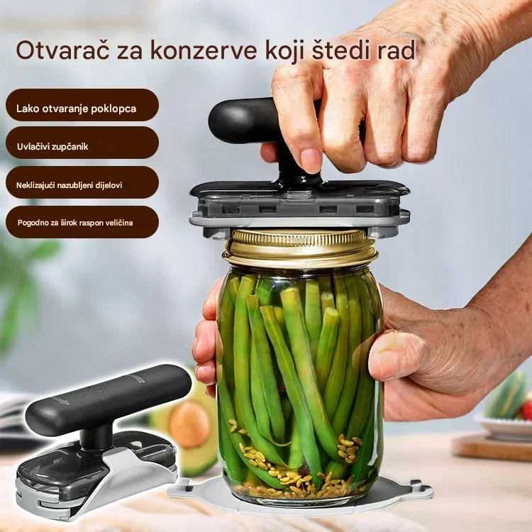 🔥【Kupite jedan, dobijte jedan gratis】🥫Višenamjenski otvarač za boce od nehrđajućeg čelika💥Vremenski ograničena ponuda