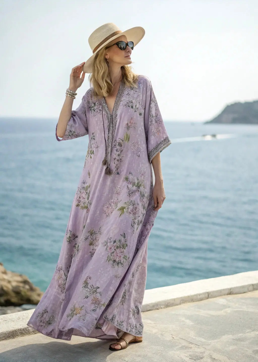 Letní novinka 【S–5XL】 prodyšné lněno-bavlněné šaty s potiskem, stylové a snadno kombinovatelné