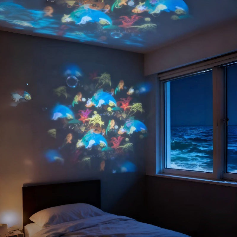 💖🌙2026 Dinamikusan Forgó LED Projektorlámpa! ☁️🔥✨4304894