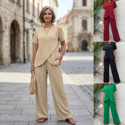 ✨👘✅ Platba při doručení ✅ 【S–3XL】Moderní minimalistický styl, jednobarevný design, nepravidelný střih, přiléhavý střih