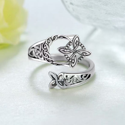 [Kupte 1, dostanete 1 zdarma] Nastavitelný prsten s keltským čarodějnickým uzlem – Nekonečno, síla a styl na dosah ruky ✨💍 4242198